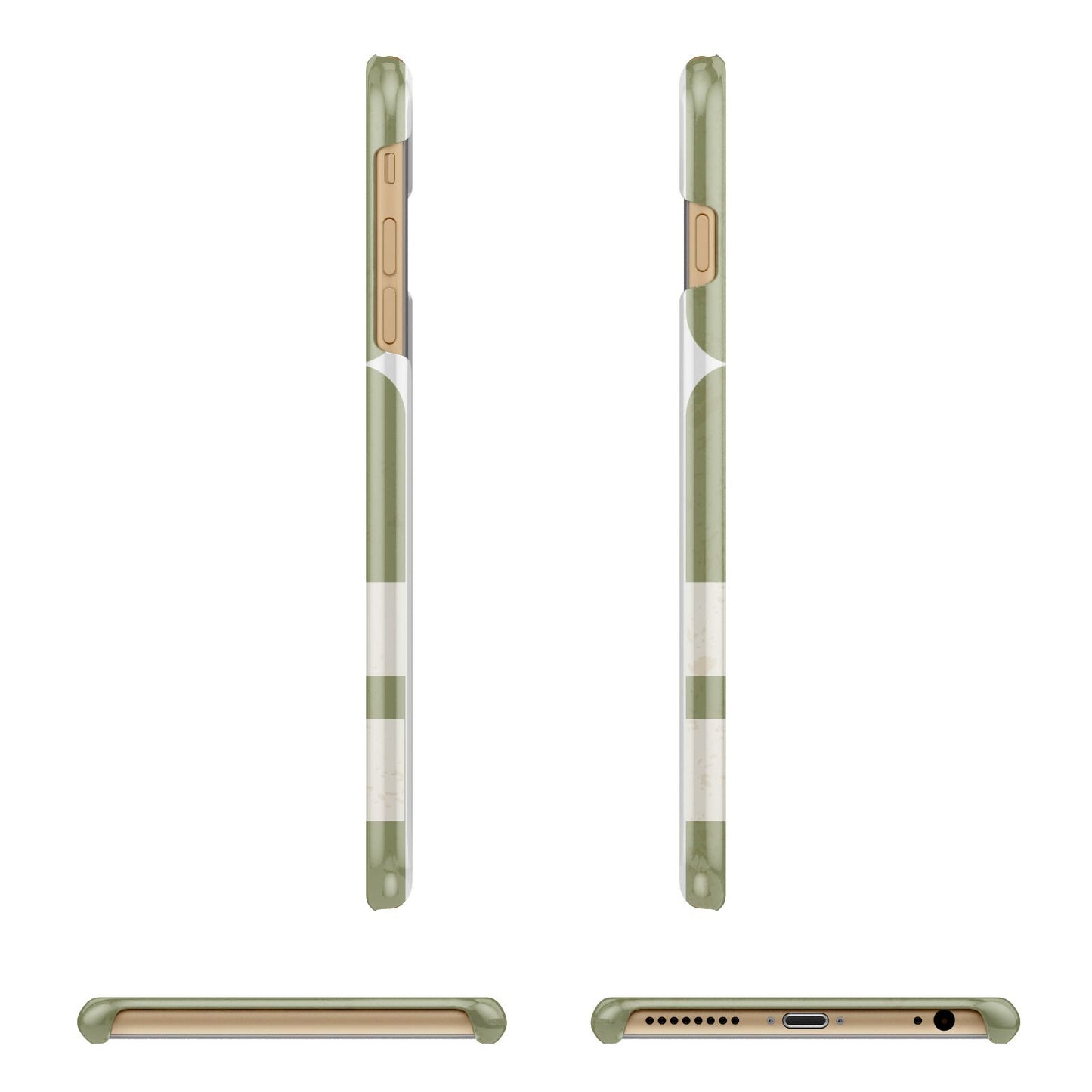 Personalised Vintage Baggage Tag Apple iPhone 6 Plus 3D Wrap Snap Case Angled Images