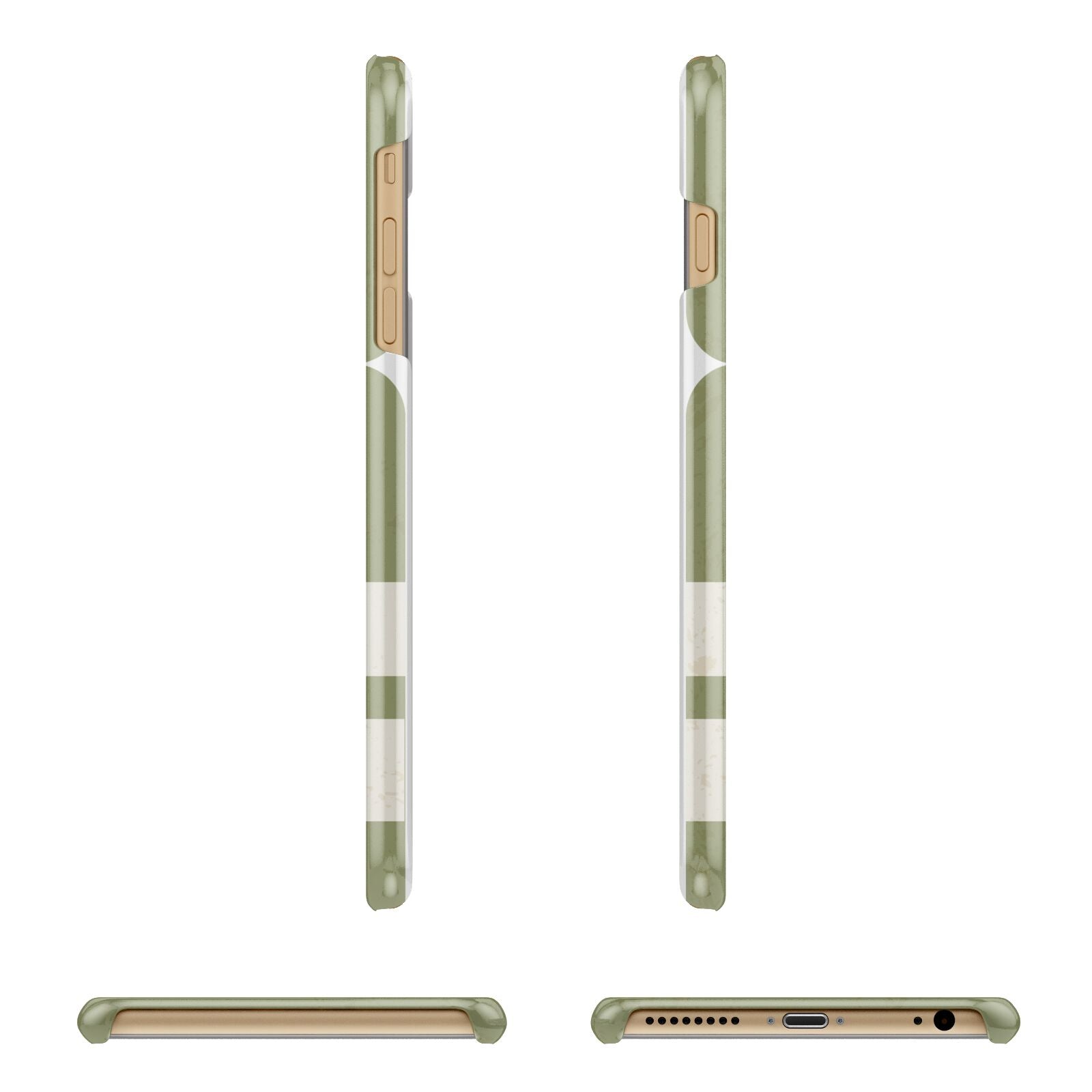 Personalised Vintage Baggage Tag Apple iPhone 6 Plus 3D Wrap Snap Case Angled Images