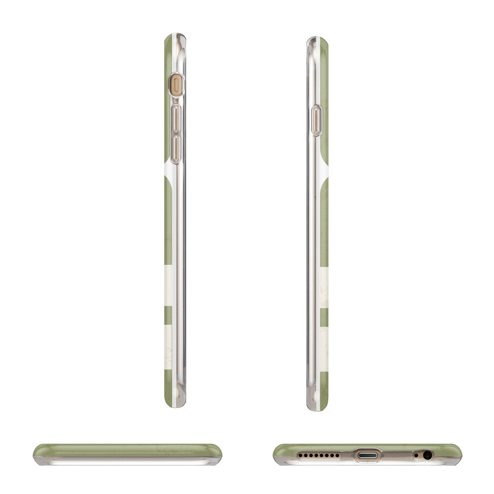 Personalised Vintage Baggage Tag Apple iPhone 6 Plus 3D Wrap Tough Case Alternative Image Angles