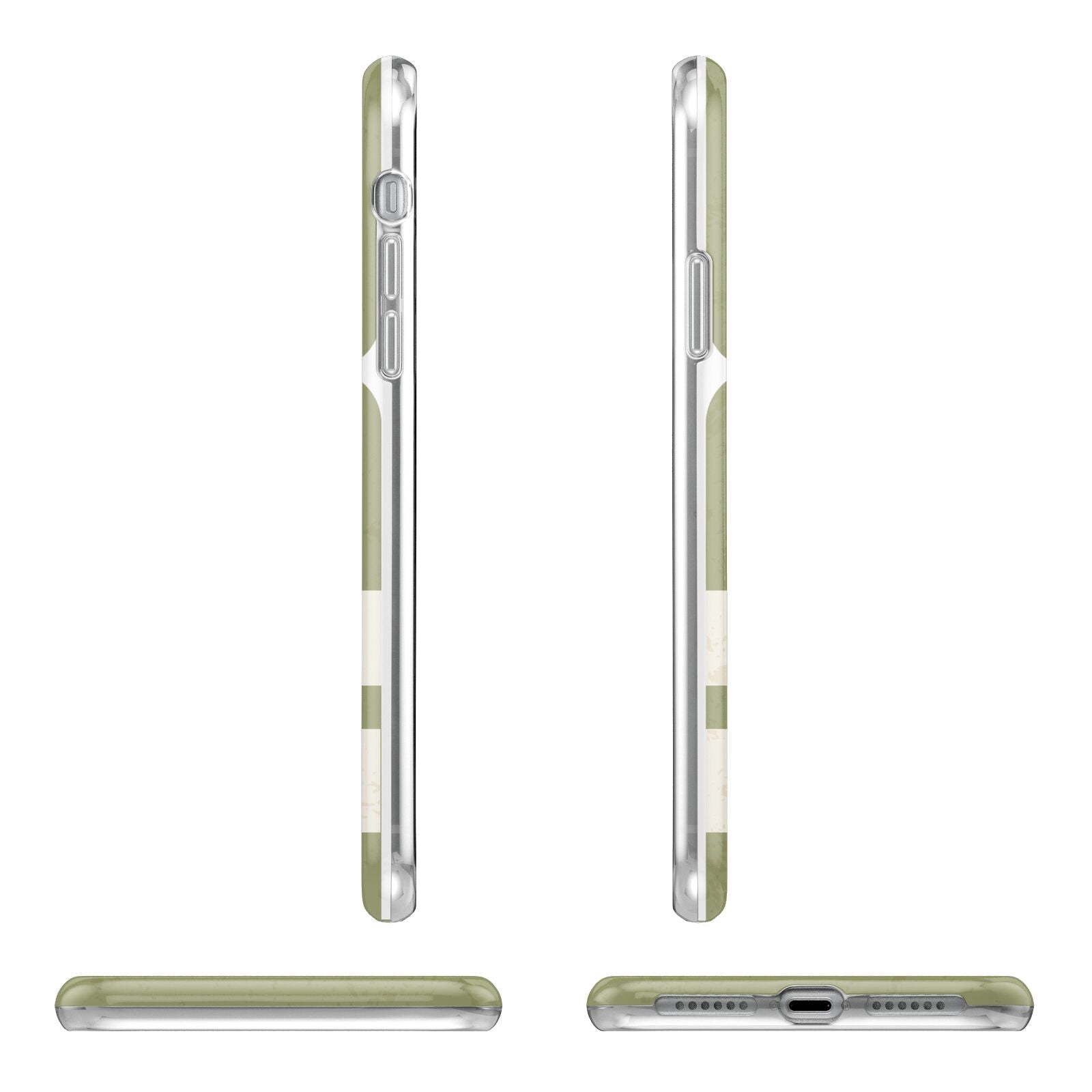 Personalised Vintage Baggage Tag Apple iPhone XR in White with 3D Wrap Tough Case Alternative Image Angles