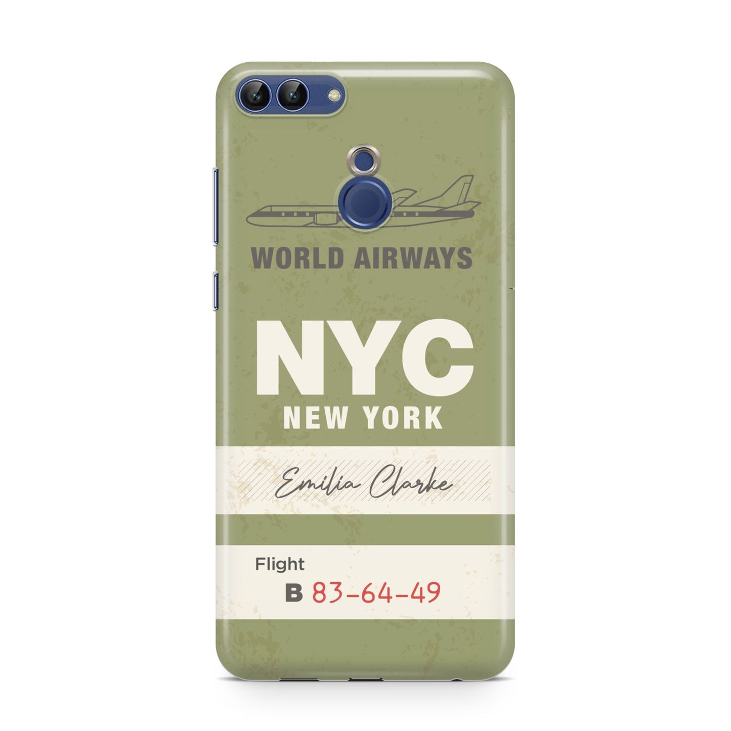 Personalised Vintage Baggage Tag Huawei P Smart Case