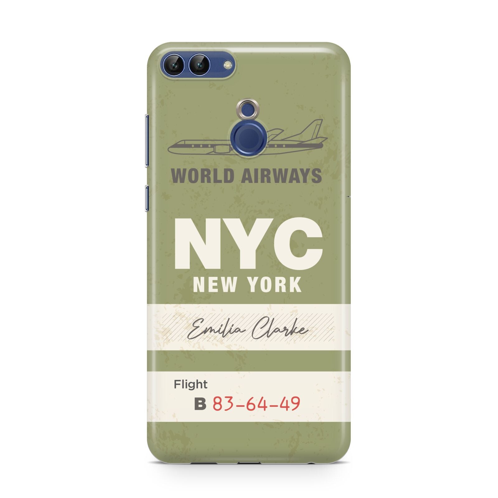 Personalised Vintage Baggage Tag Huawei P Smart Case