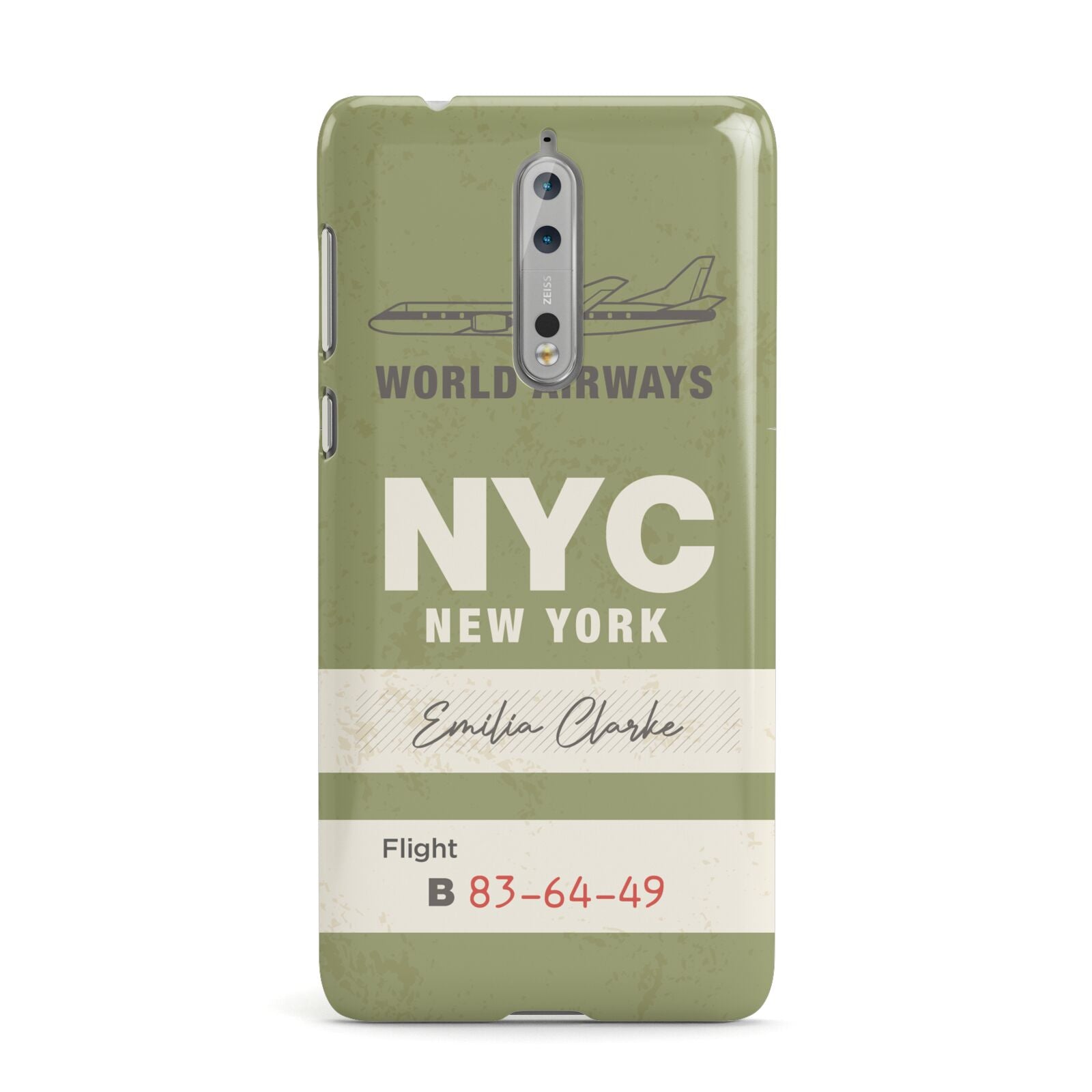 Personalised Vintage Baggage Tag Nokia Case