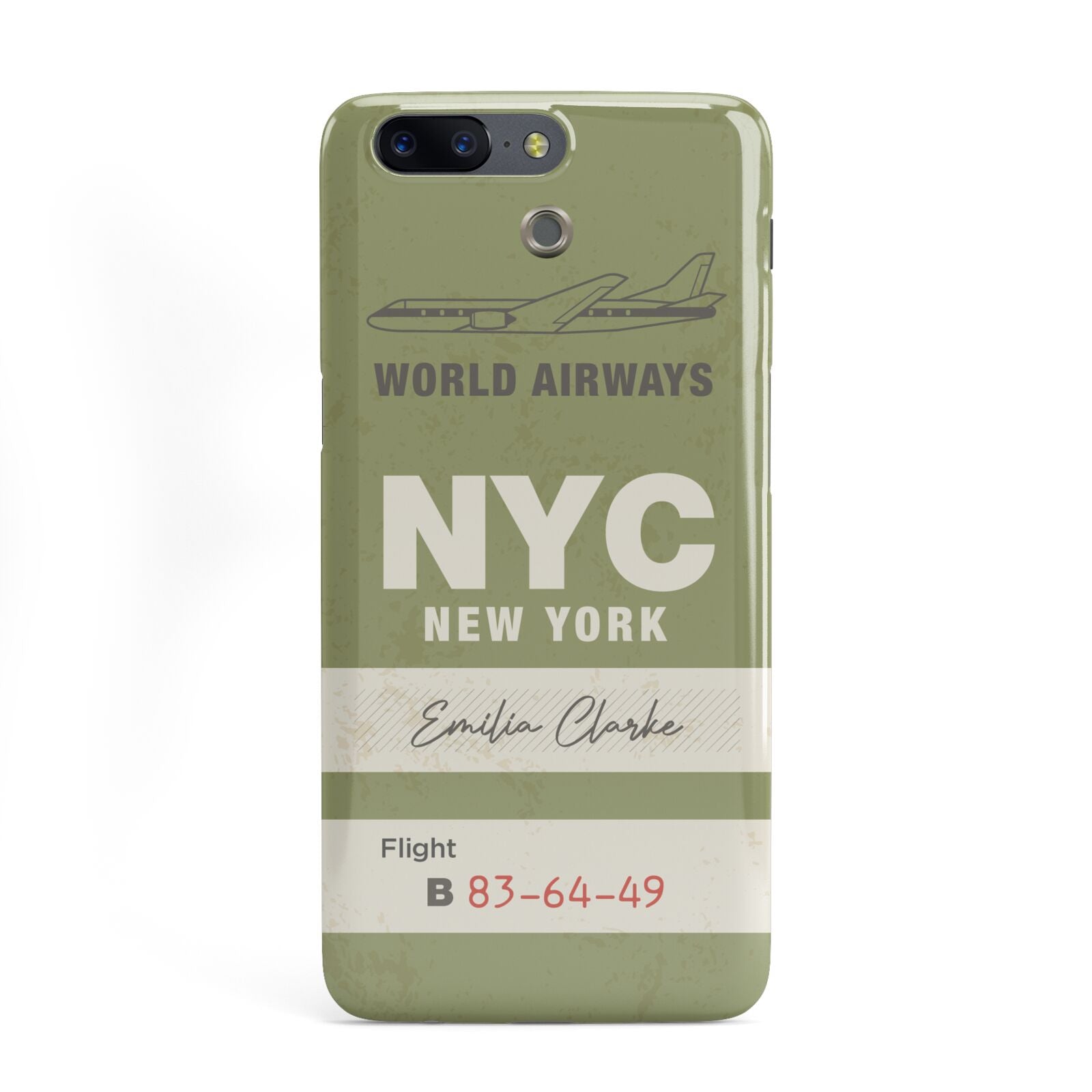 Personalised Vintage Baggage Tag OnePlus Case