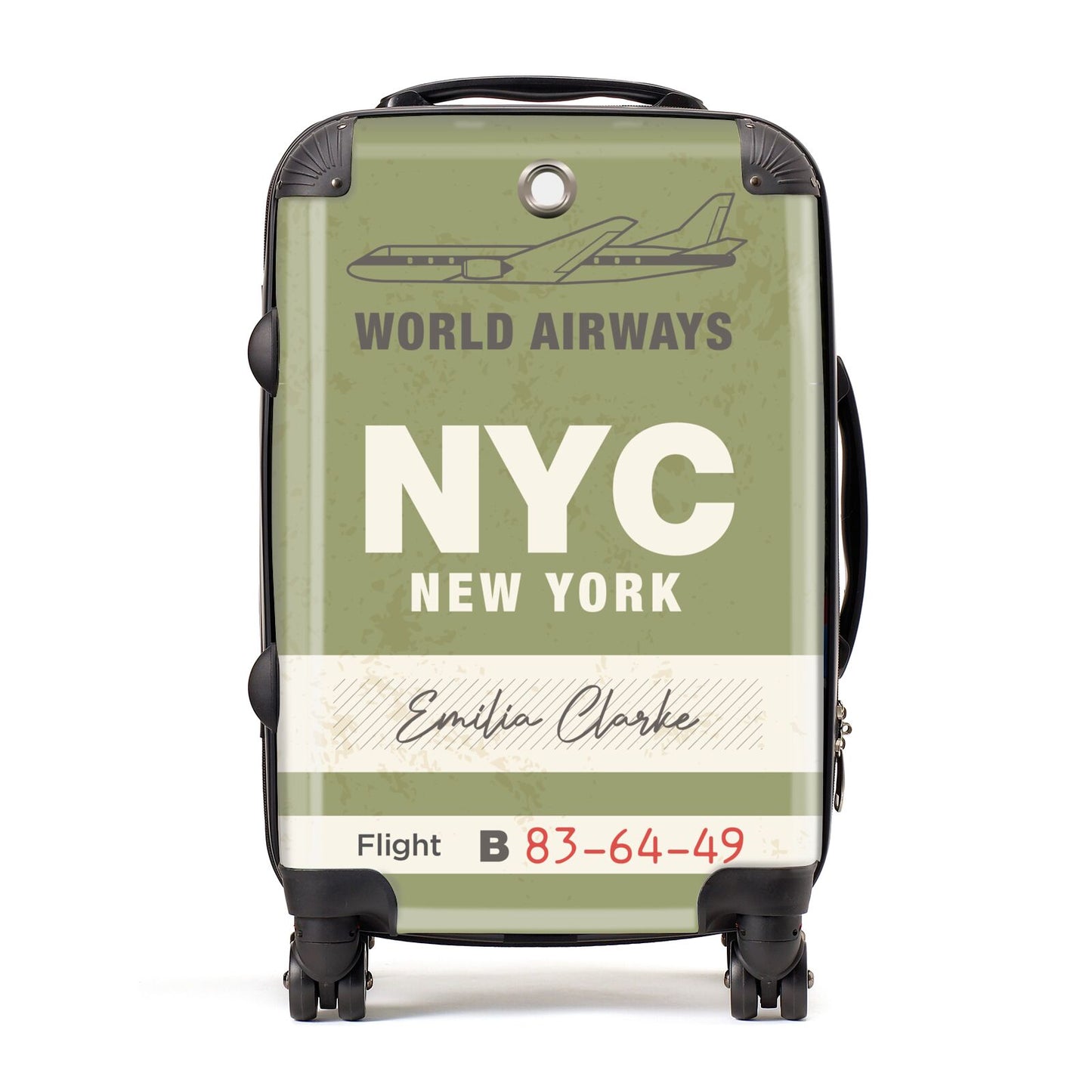 Personalised Vintage Baggage Tag Suitcase