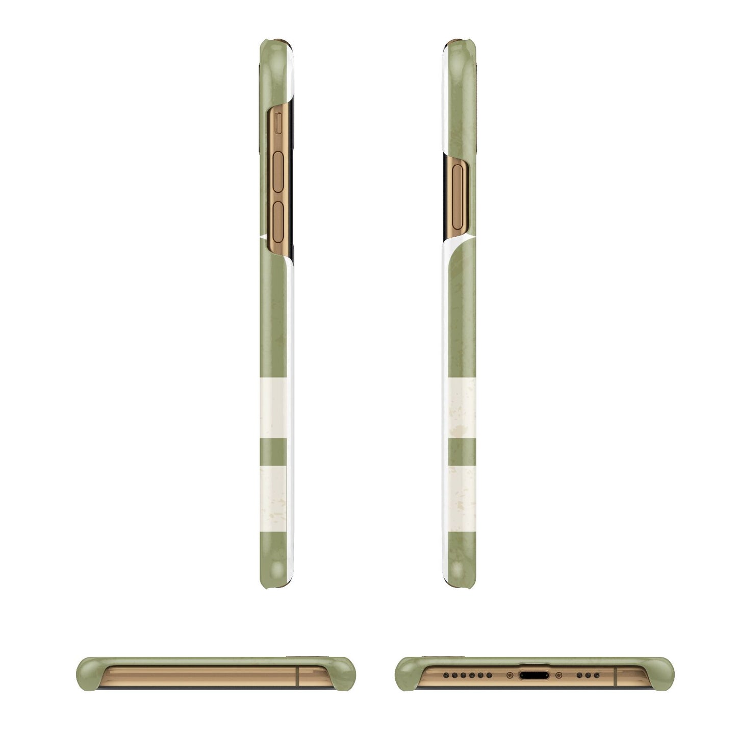 Personalised Vintage Baggage Tag iPhone 11 3D Snap Case Angle Images