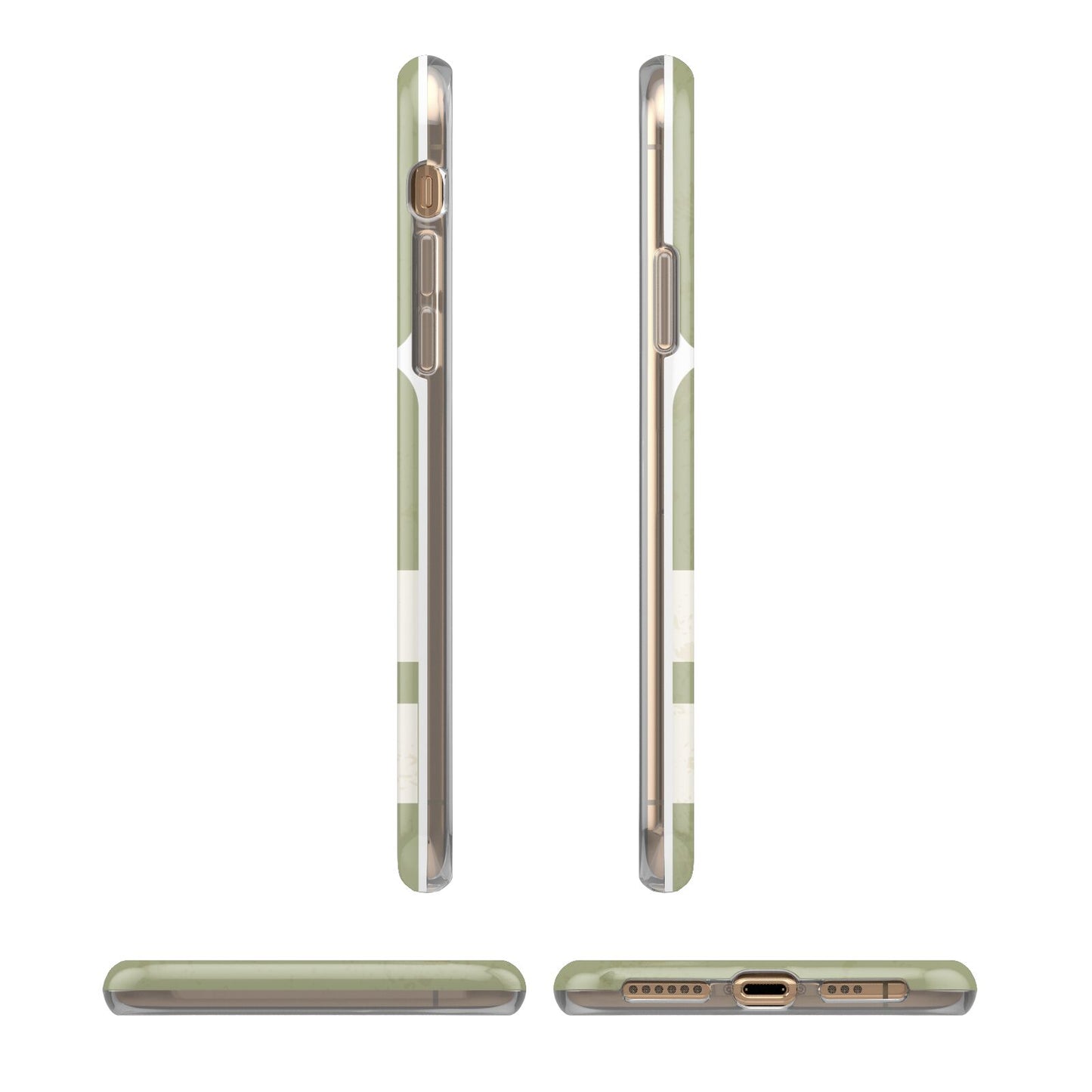 Personalised Vintage Baggage Tag iPhone 11 3D Tough Case Angle Images