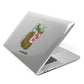 Personalised Vintage Brain Drawing Apple MacBook Case Side View