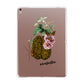 Personalised Vintage Brain Drawing Apple iPad Rose Gold Case