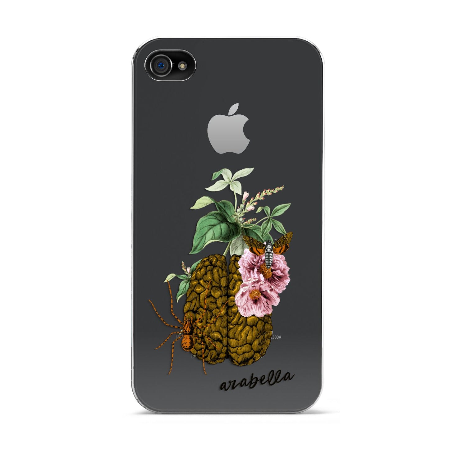Personalised Vintage Brain Drawing Apple iPhone 4s Case