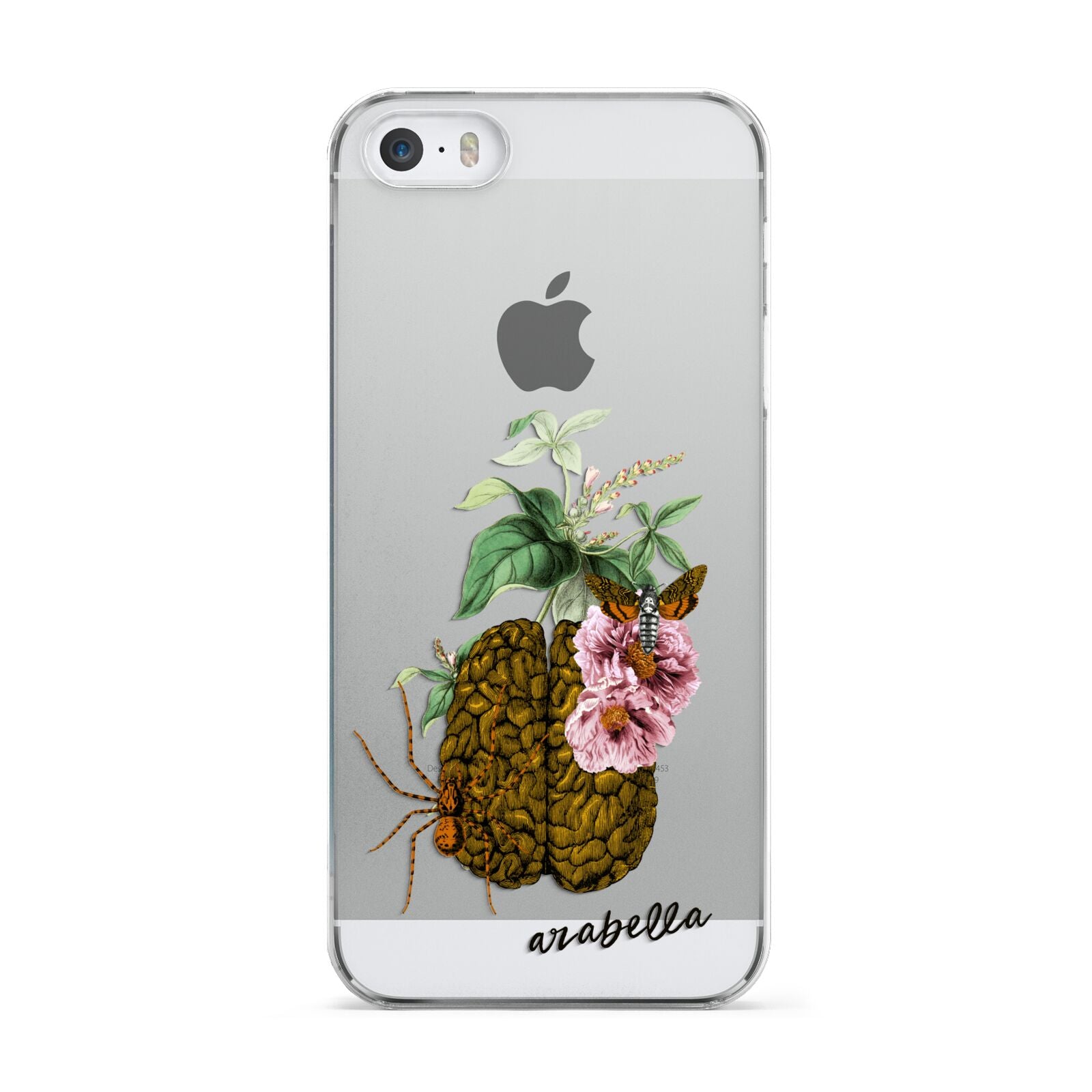 Personalised Vintage Brain Drawing Apple iPhone 5 Case