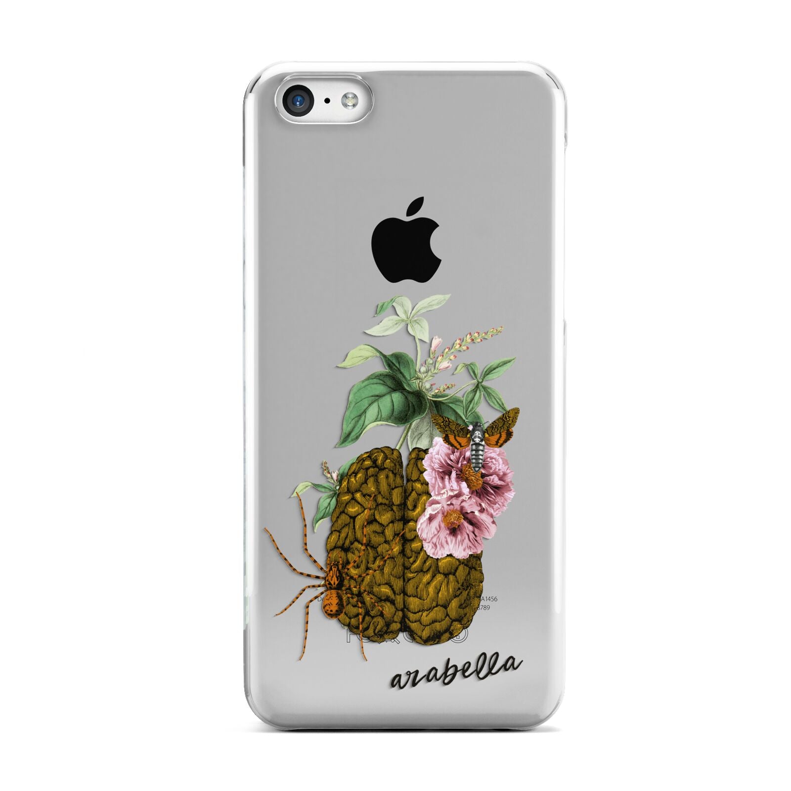 Personalised Vintage Brain Drawing Apple iPhone 5c Case