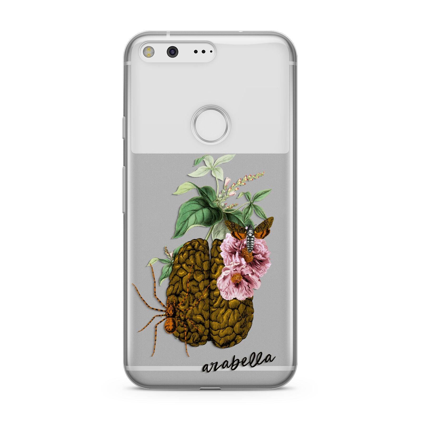 Personalised Vintage Brain Drawing Google Pixel Case