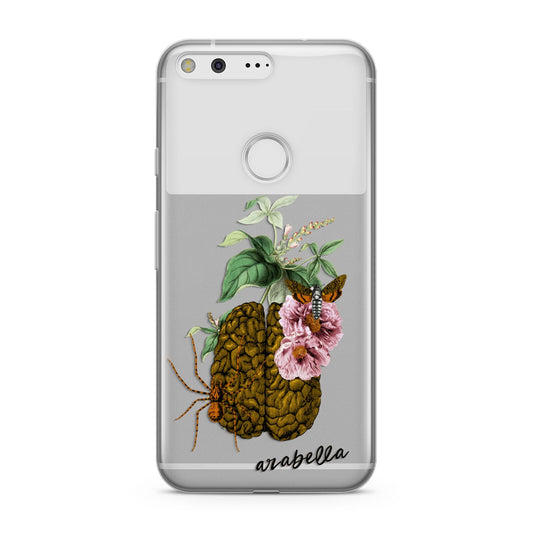 Personalised Vintage Brain Drawing Google Pixel Case