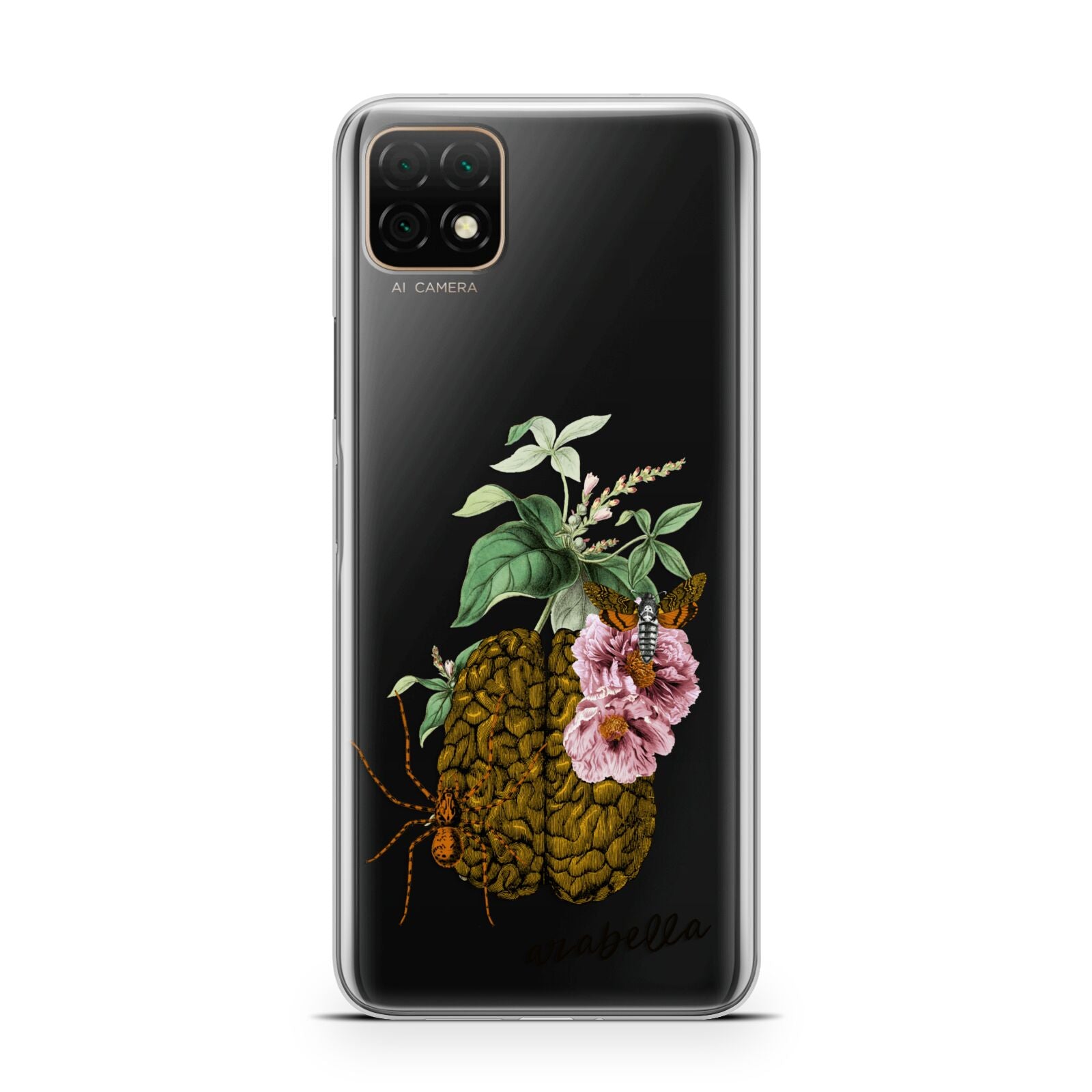 Personalised Vintage Brain Drawing Huawei Enjoy 20 Phone Case