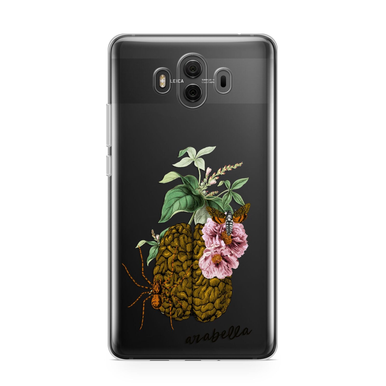 Personalised Vintage Brain Drawing Huawei Mate 10 Protective Phone Case