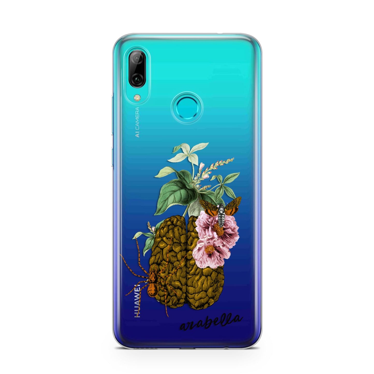Personalised Vintage Brain Drawing Huawei P Smart 2019 Case