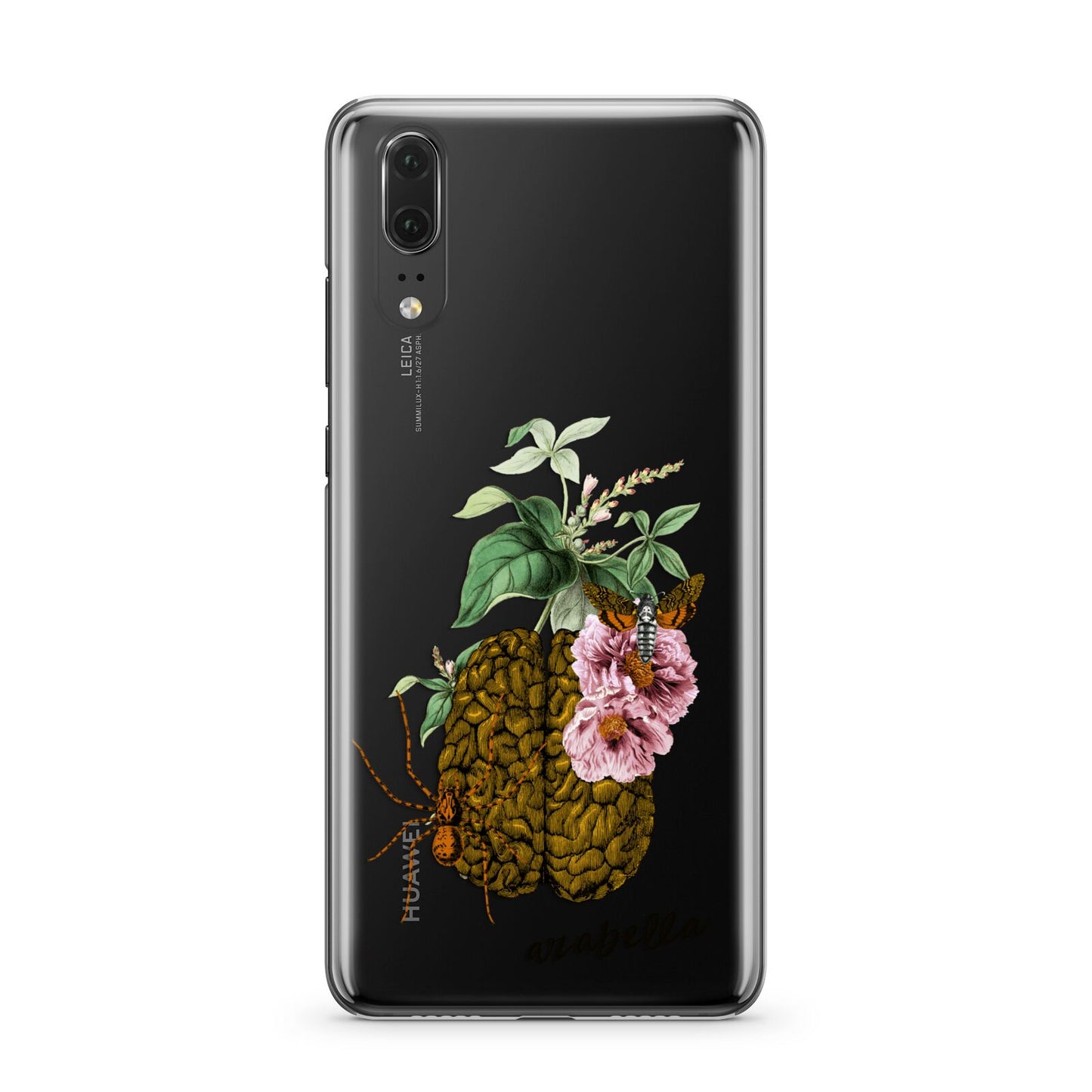 Personalised Vintage Brain Drawing Huawei P20 Phone Case