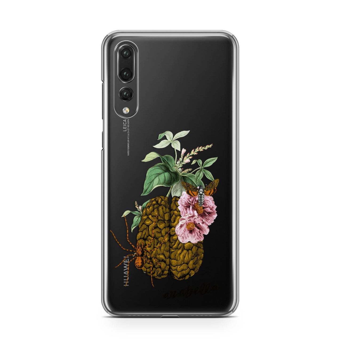 Personalised Vintage Brain Drawing Huawei P20 Pro Phone Case