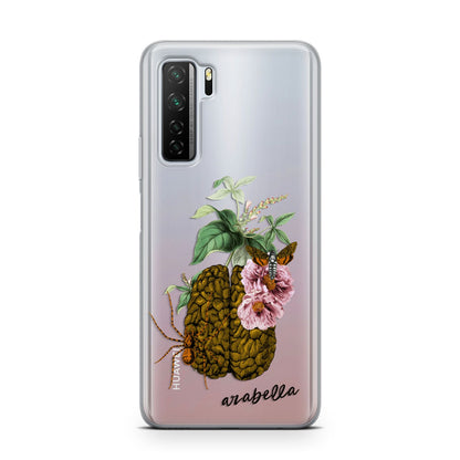 Personalised Vintage Brain Drawing Huawei P40 Lite 5G Phone Case