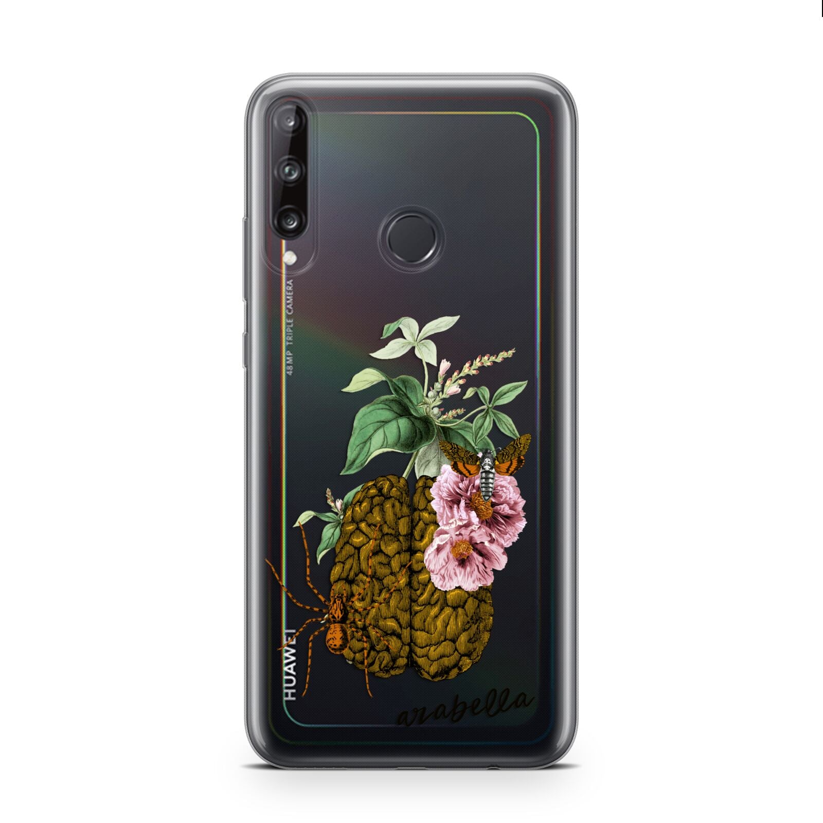 Personalised Vintage Brain Drawing Huawei P40 Lite E Phone Case