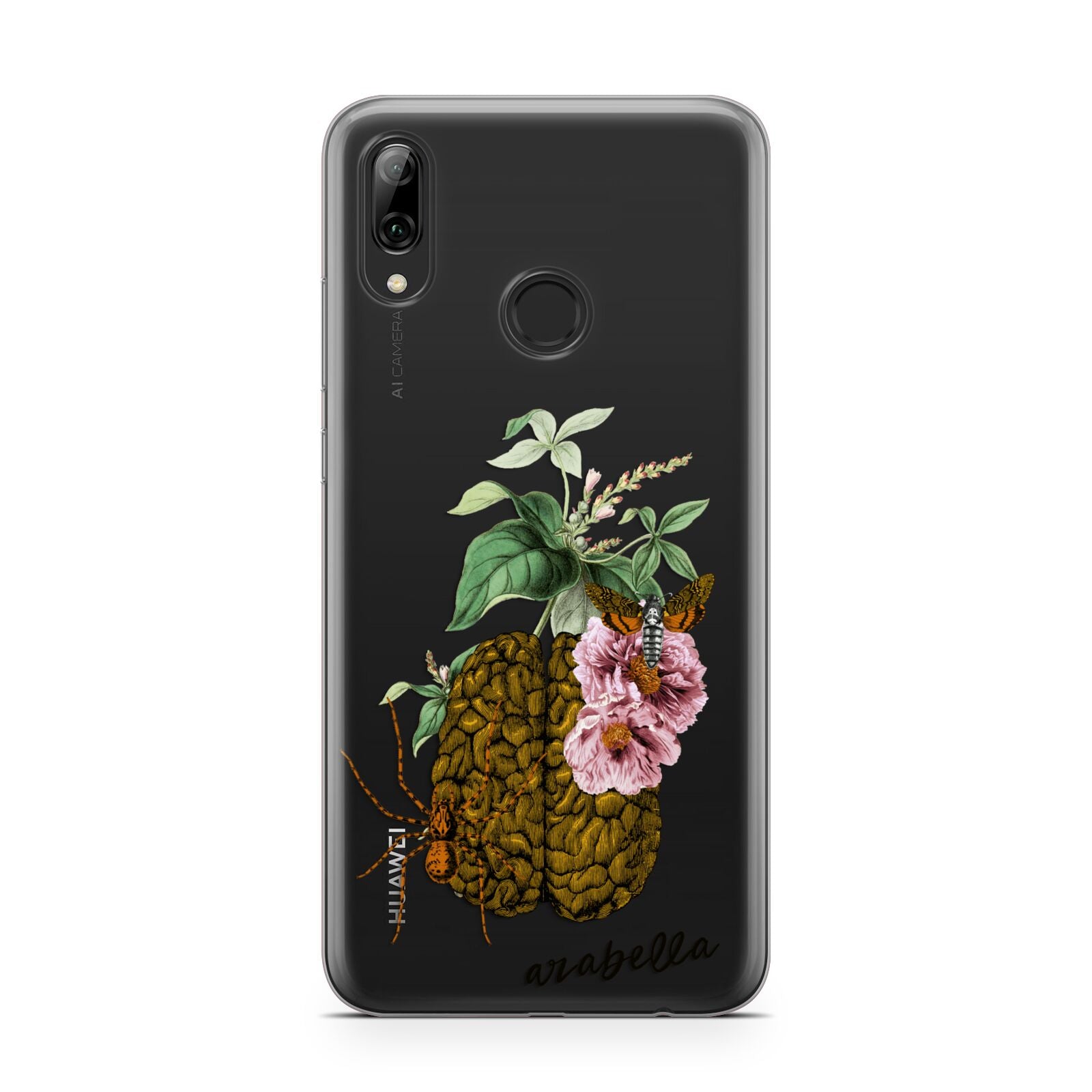 Personalised Vintage Brain Drawing Huawei Y7 2019