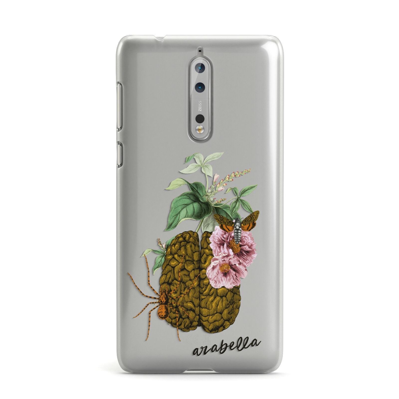 Personalised Vintage Brain Drawing Nokia Case