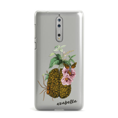 Personalised Vintage Brain Drawing Nokia Case