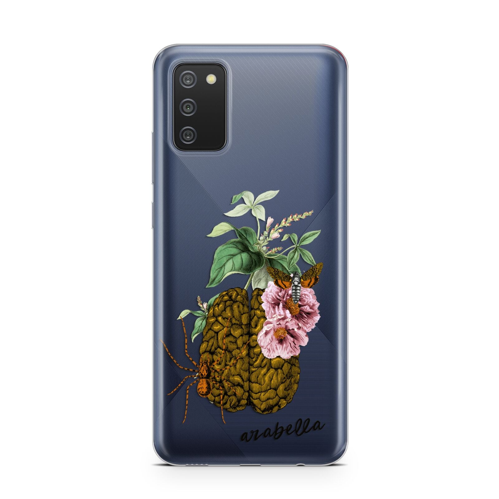 Personalised Vintage Brain Drawing Samsung A02s Case