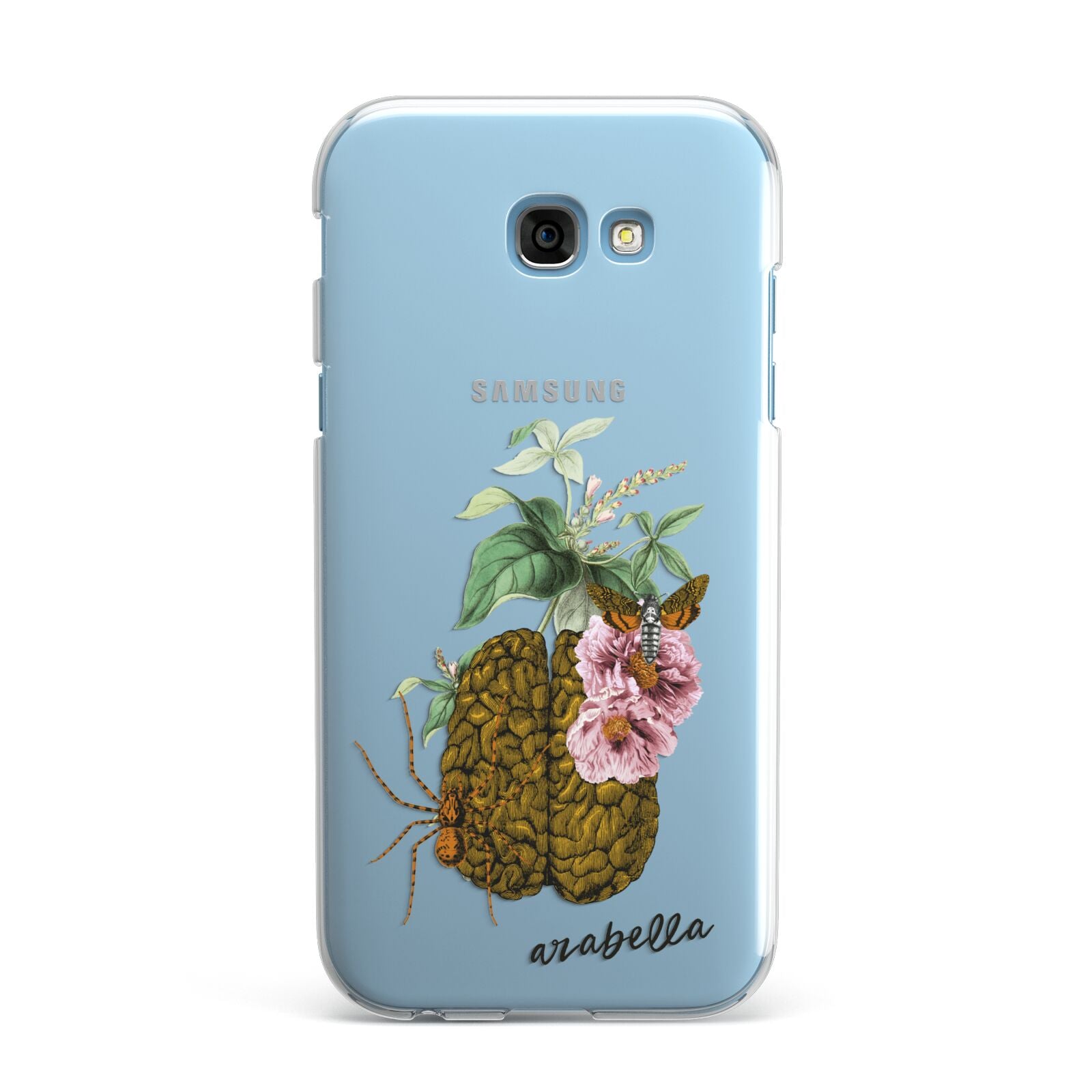 Personalised Vintage Brain Drawing Samsung Galaxy A7 2017 Case