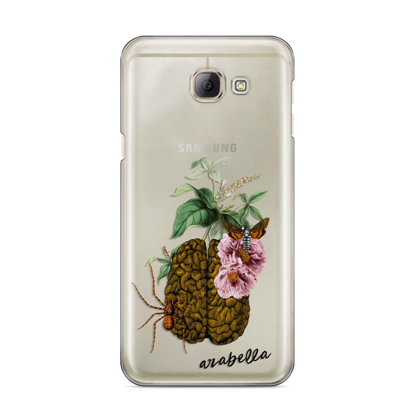 Personalised Vintage Brain Drawing Samsung Galaxy A8 2016 Case