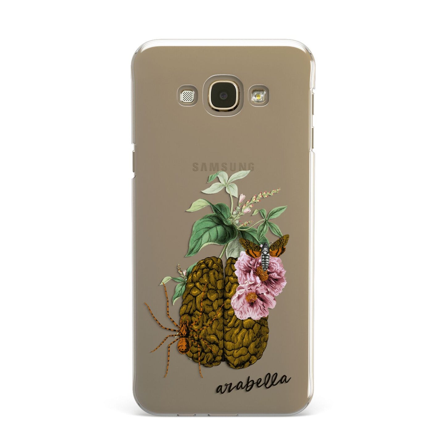 Personalised Vintage Brain Drawing Samsung Galaxy A8 Case