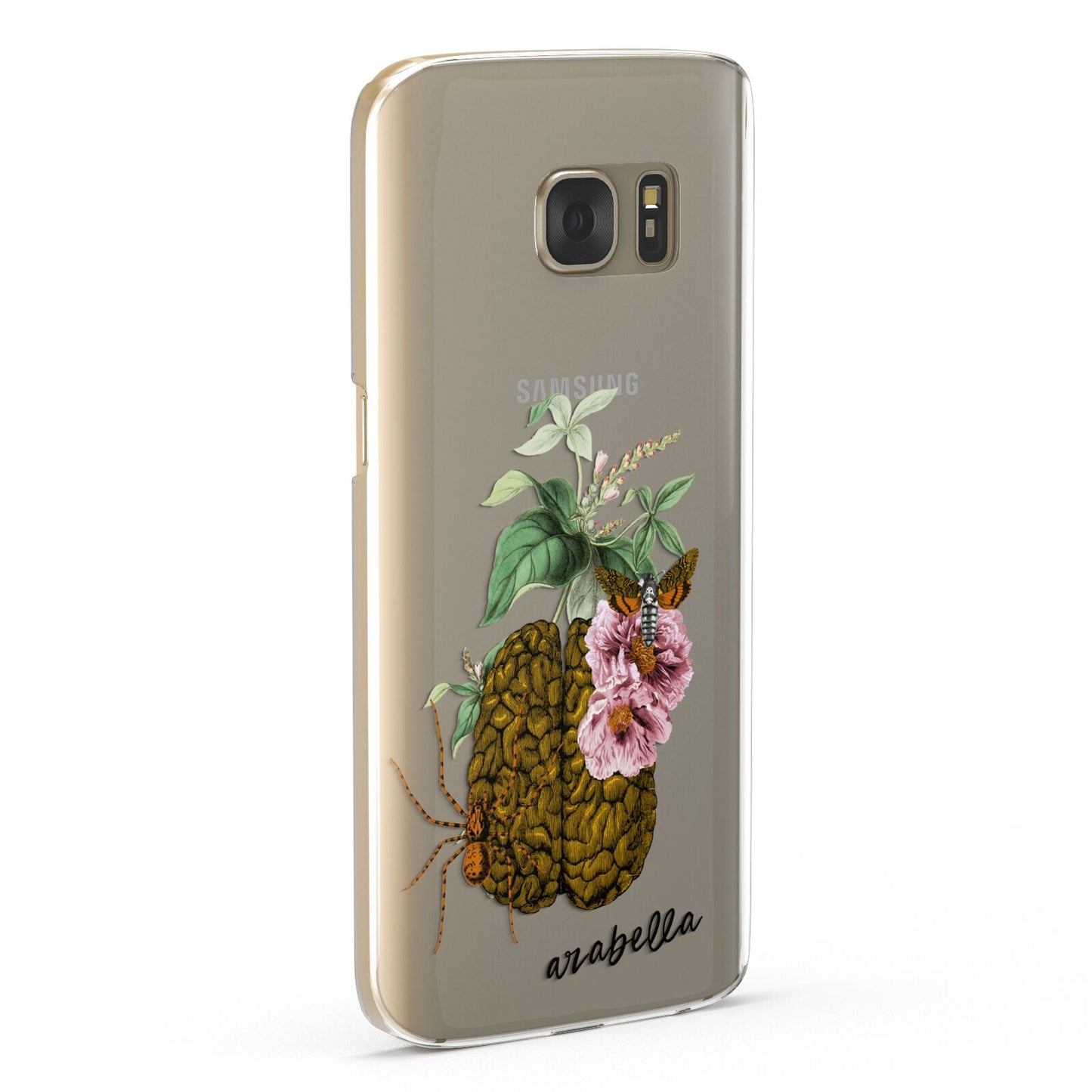 Personalised Vintage Brain Drawing Samsung Galaxy Case Fourty Five Degrees