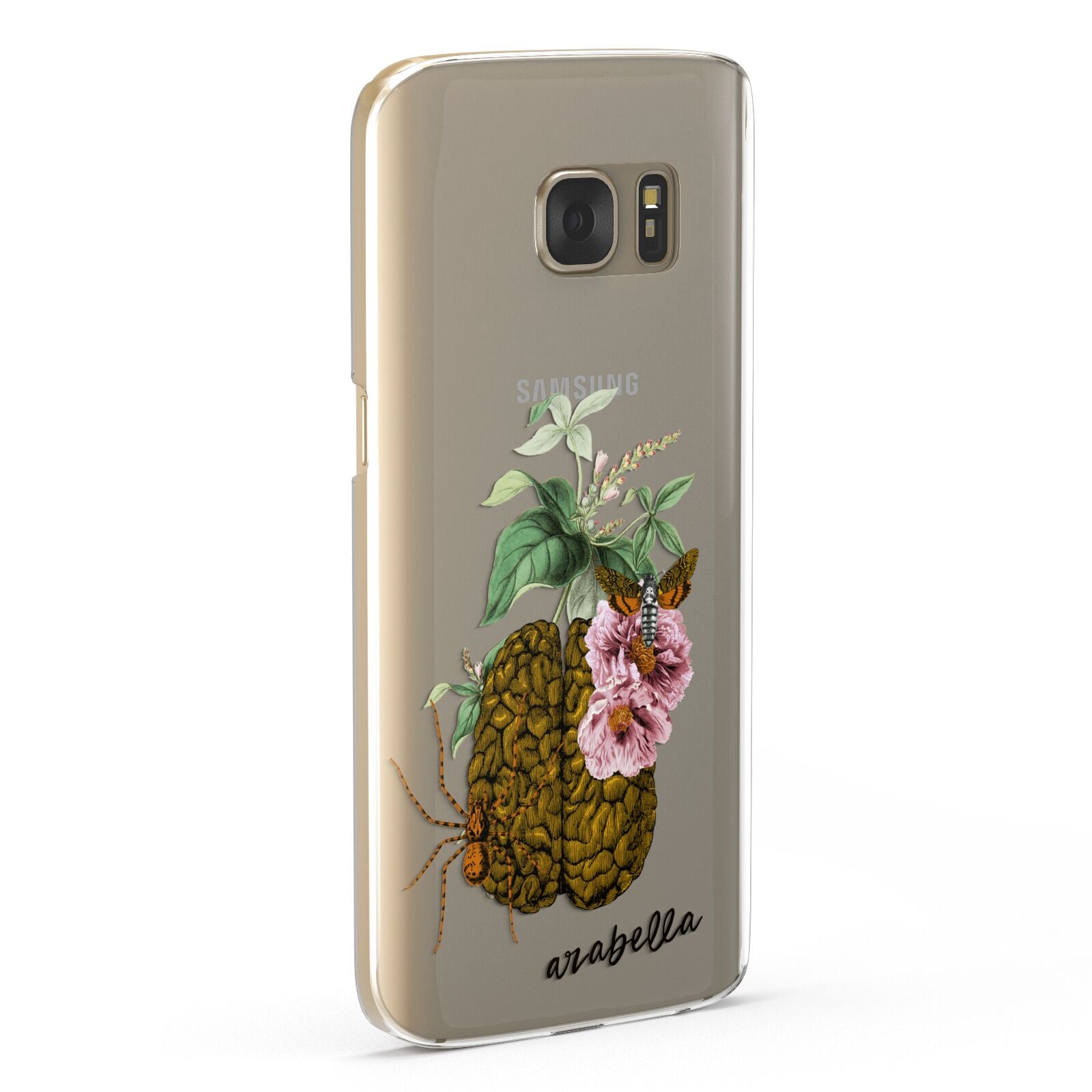 Personalised Vintage Brain Drawing Samsung Galaxy Case Fourty Five Degrees