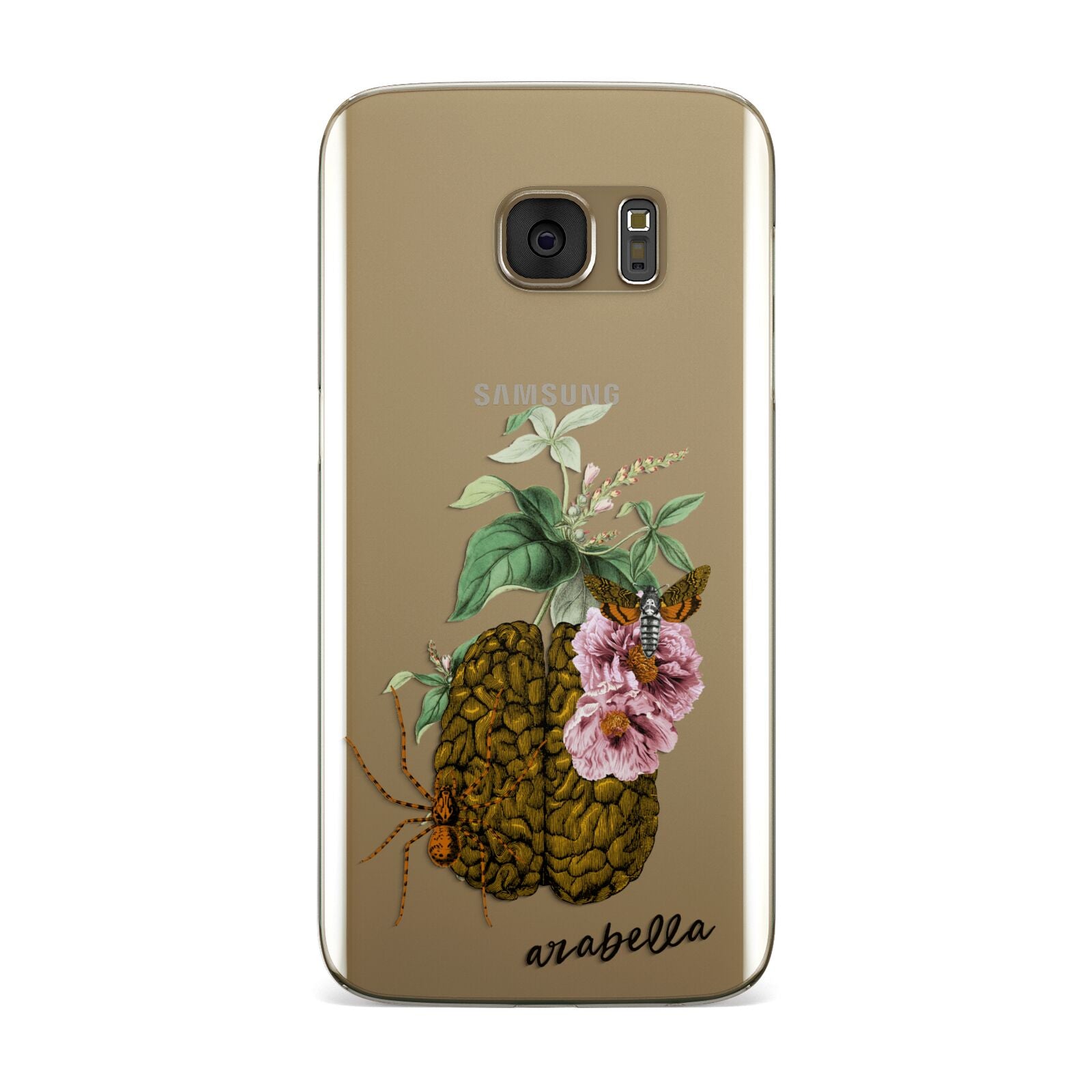 Personalised Vintage Brain Drawing Samsung Galaxy Case