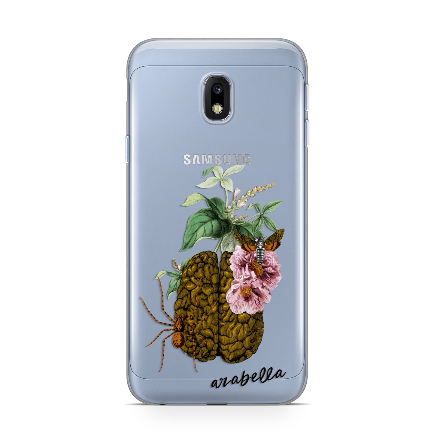 Personalised Vintage Brain Drawing Samsung Galaxy J3 2017 Case