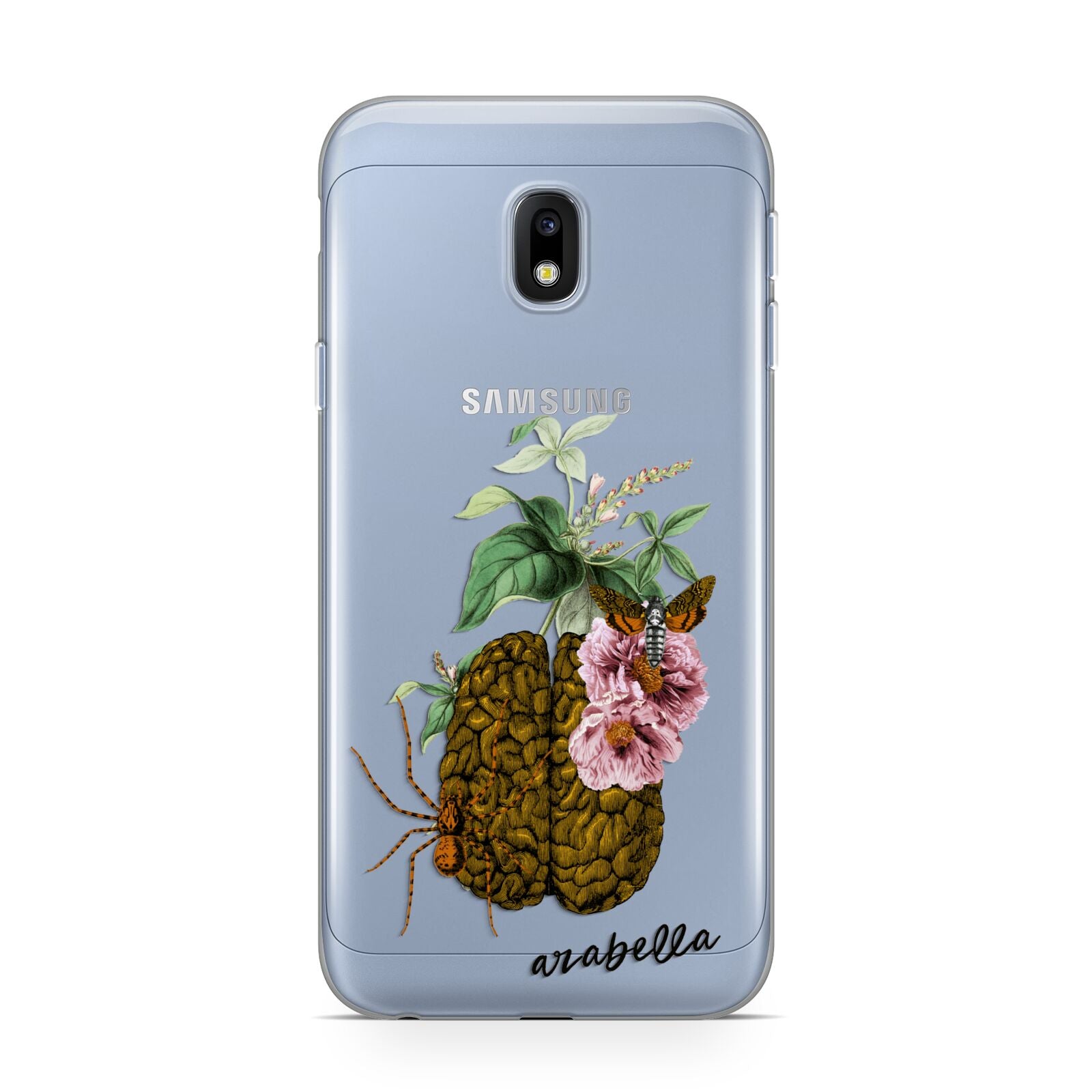 Personalised Vintage Brain Drawing Samsung Galaxy J3 2017 Case