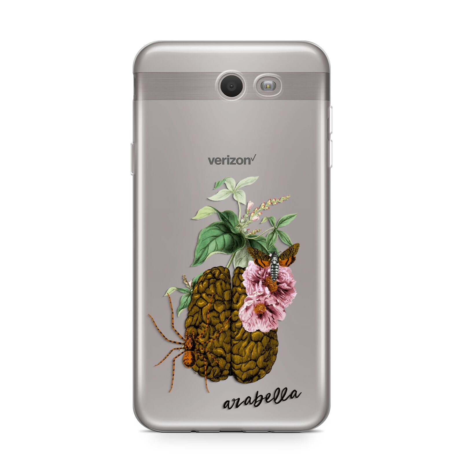 Personalised Vintage Brain Drawing Samsung Galaxy J7 2017 Case