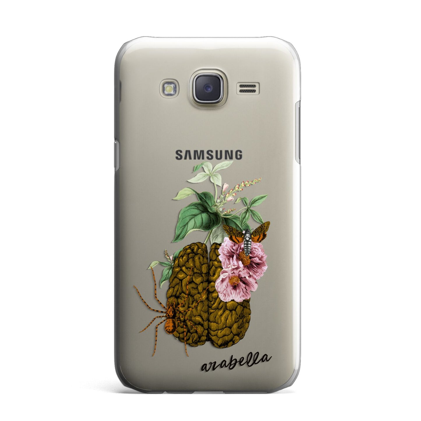 Personalised Vintage Brain Drawing Samsung Galaxy J7 Case