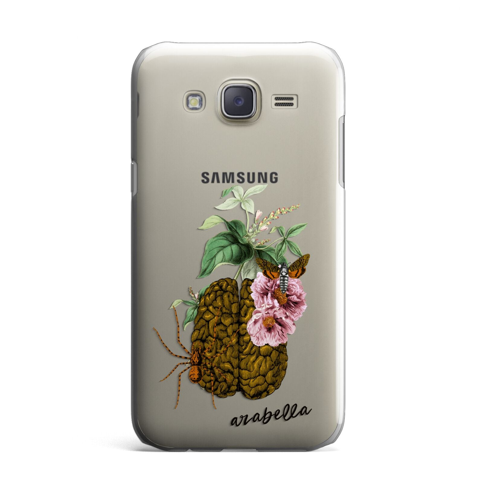 Personalised Vintage Brain Drawing Samsung Galaxy J7 Case