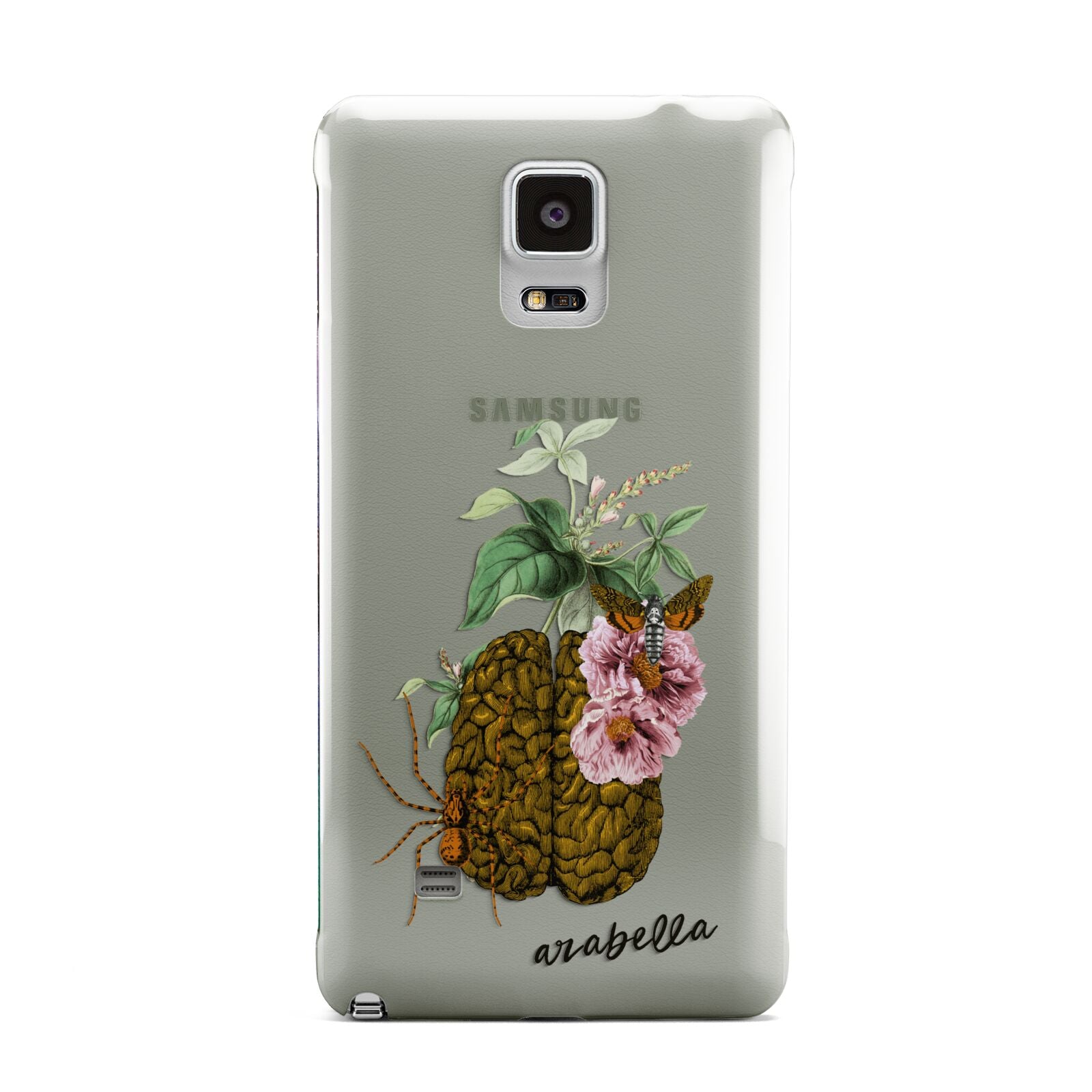 Personalised Vintage Brain Drawing Samsung Galaxy Note 4 Case