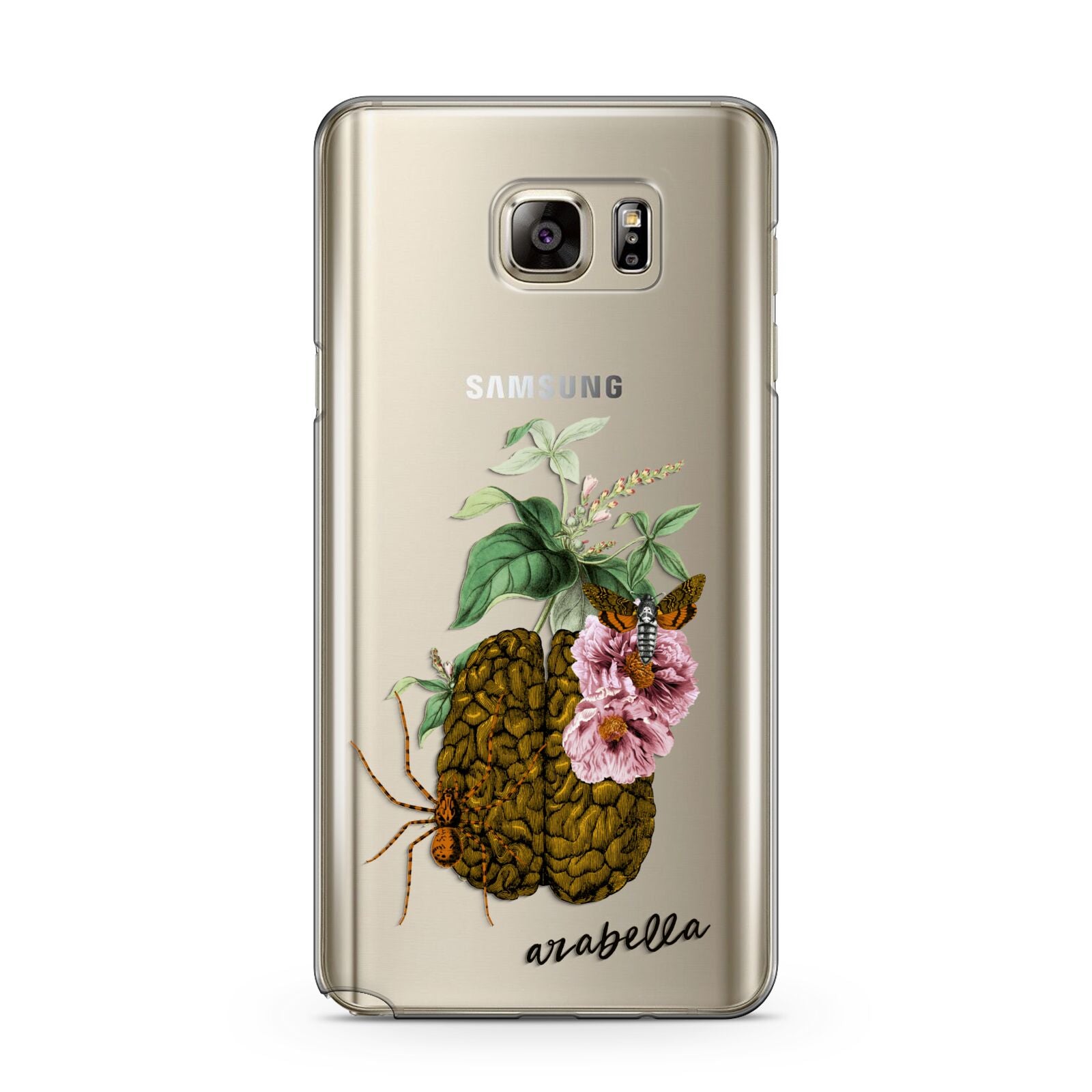 Personalised Vintage Brain Drawing Samsung Galaxy Note 5 Case