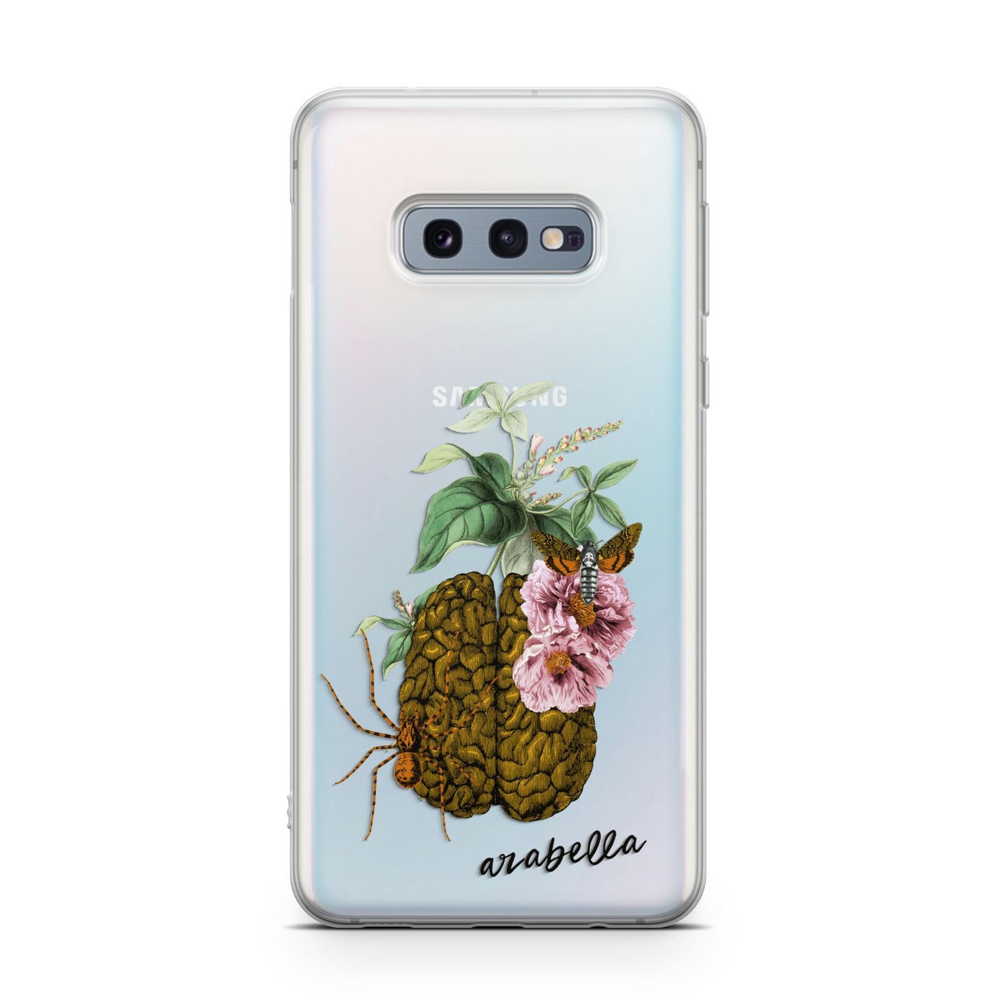 Personalised Vintage Brain Drawing Samsung Galaxy S10E Case