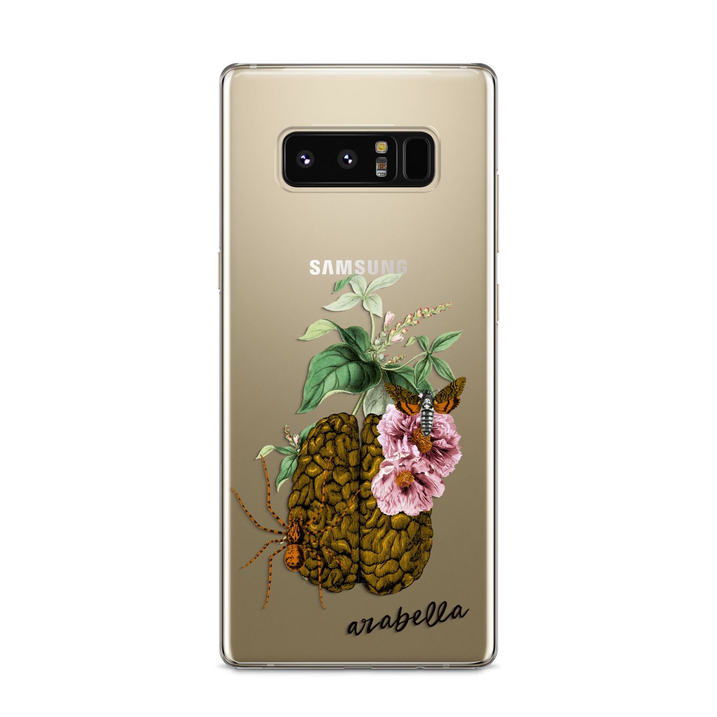 Personalised Vintage Brain Drawing Samsung Galaxy S8 Case