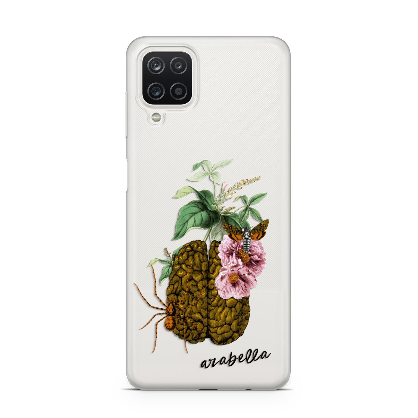 Personalised Vintage Brain Drawing Samsung M12 Case