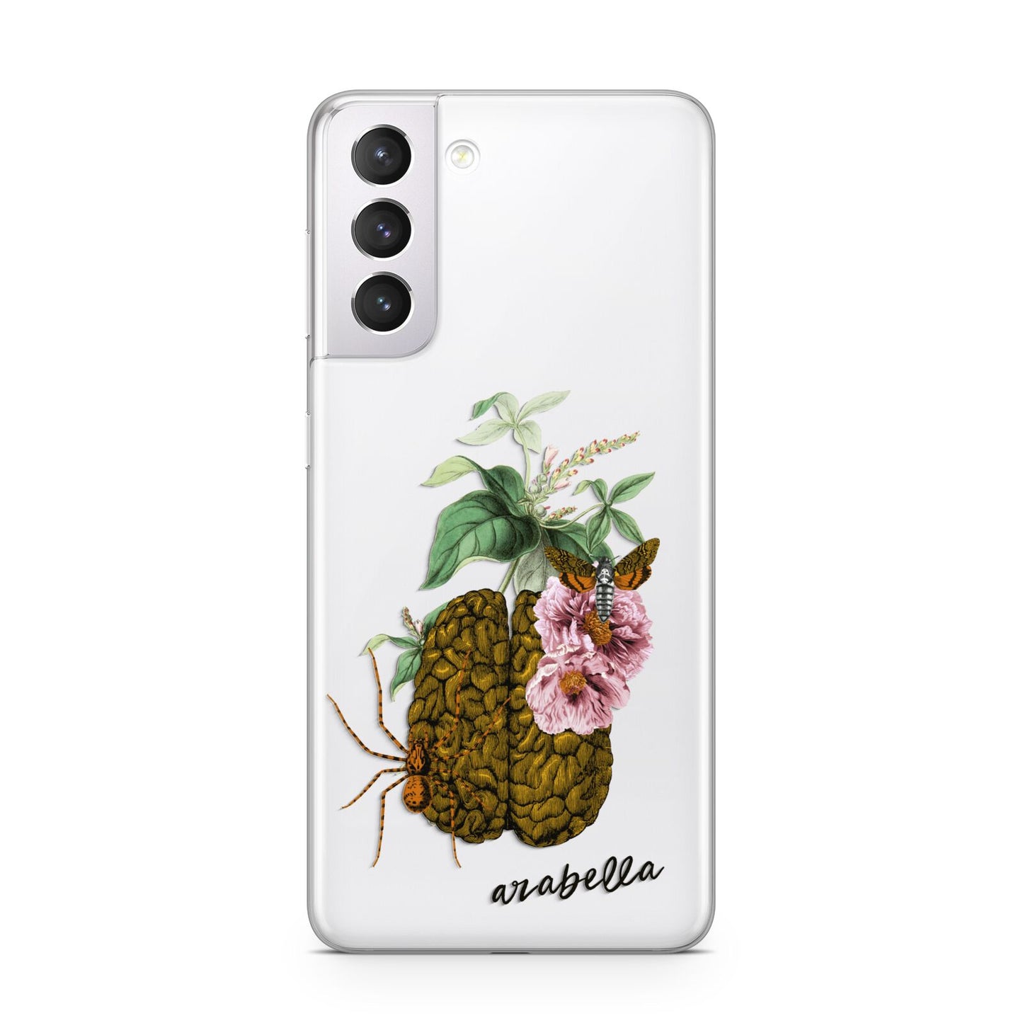 Personalised Vintage Brain Drawing Samsung S21 Case