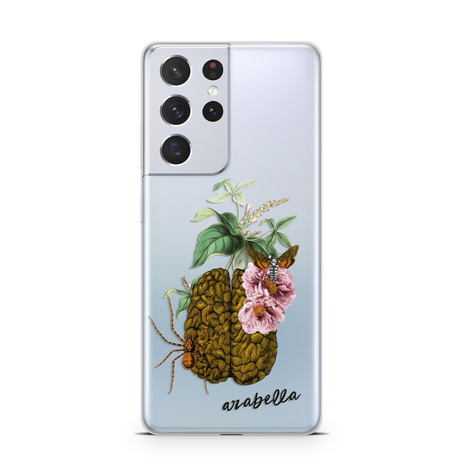 Personalised Vintage Brain Drawing Samsung S21 Ultra Case