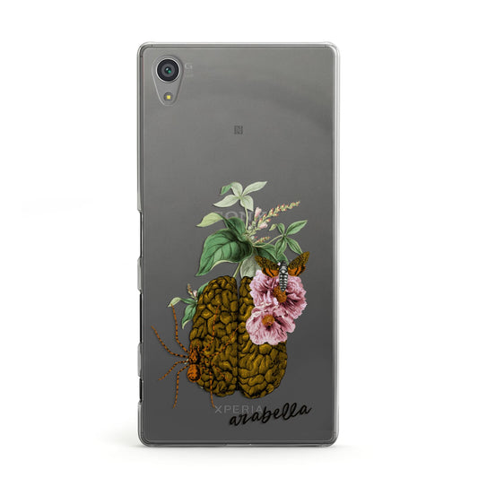 Personalised Vintage Brain Drawing Sony Xperia Case