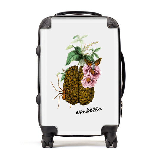 Personalised Vintage Brain Drawing Suitcase