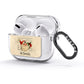 Personalised Vintage Christmas AirPods Glitter Case 3rd Gen Side Image